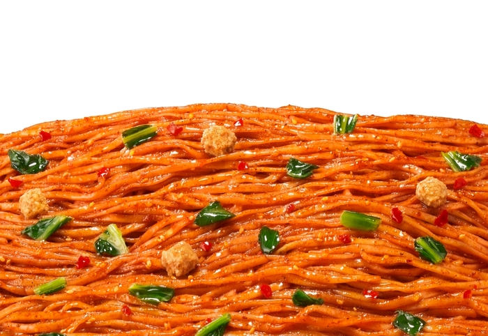 マルちゃん正麺 カップ 炎の汁なし担々麺 調理イメージ1