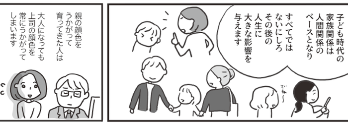 3日目 過去の家族関係を見つめなおす まんが:森下えみこ
