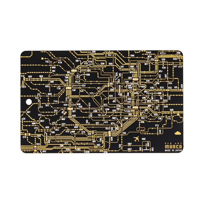 FLASH 東京回路線図 バッグタグ　黒