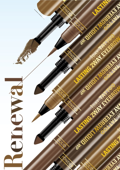 メインビジュアル「K-パレット ラスティングツーウェイアイブロウリキッドWP」