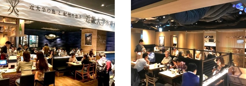 大阪店(大阪・梅田)(左)、銀座店(東京・銀座)(右)