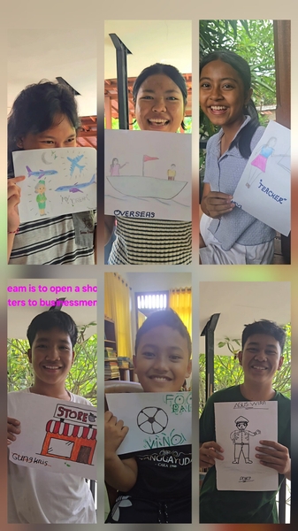 夢を描く子どもたち