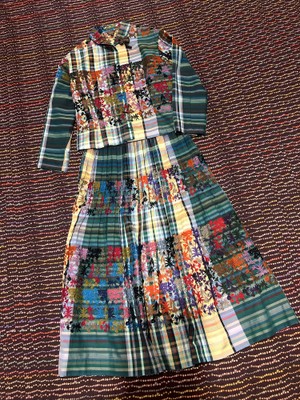 100色のジャカードチェック