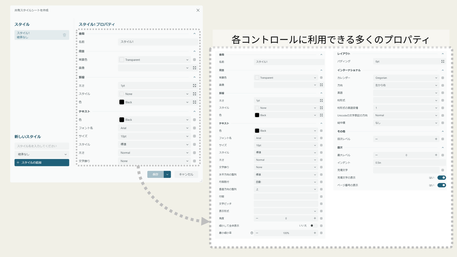 レポートスタイルシート(ActiveReportsJS V6J)