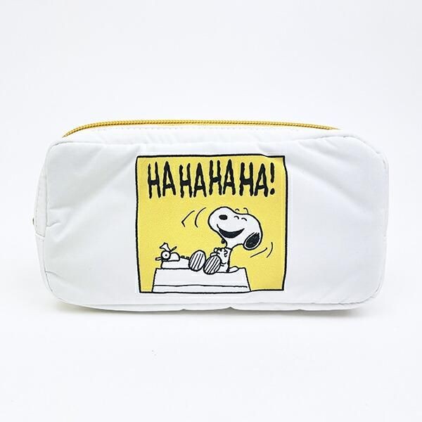 スヌーピーのコミック柄ポーチ