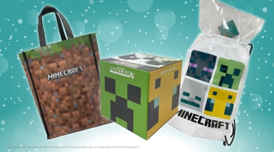 「マインクラフト」のグッズが贅沢に詰まった 福箱と福袋合計3種を12月下旬より販売開始！