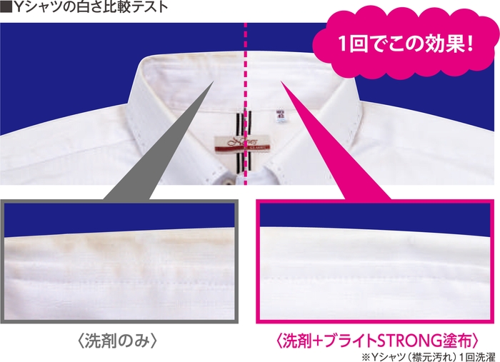 Yシャツ白さ比較