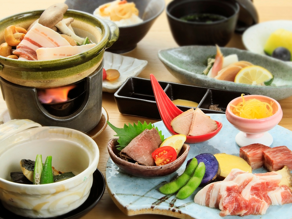 鉄板料理や津和野の旬の食材を味わう<お食事>