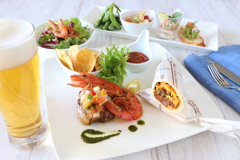 GW限定 海の見えるビアガーデン「はまビア!」料理イメージ