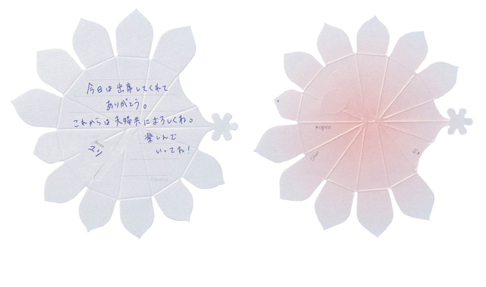 【リプラグ】Hana-kotoba Bouquetの表(記入例)/裏
