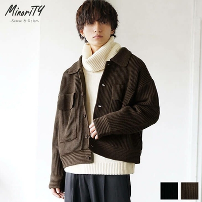 MinoriTY ORIGINAL　ビッグニットブルゾン