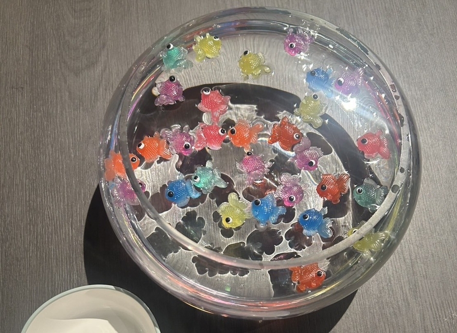 ゴム製の金魚すくい