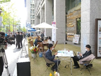 ＜イベント開催　レポート＞ 自由で新しい御堂筋の姿を目指す御堂筋天国プロジェクト第5弾 「上を向いて、笑おう。　御堂筋グランピング」を開催 まちなかグランピング×農産品生活者応援企画を実施しました！