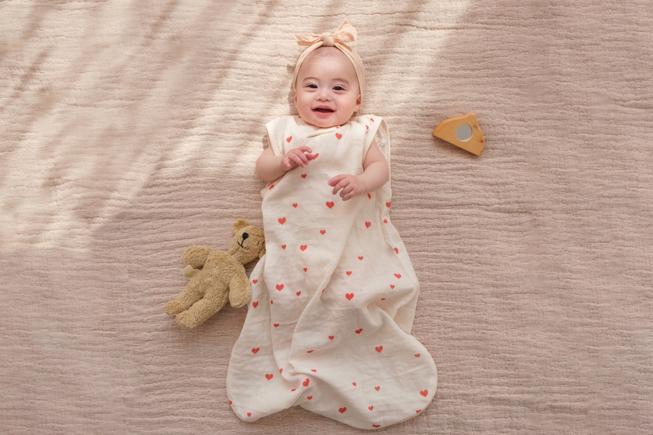 気持ちの良い着心地でベビーも笑顔に