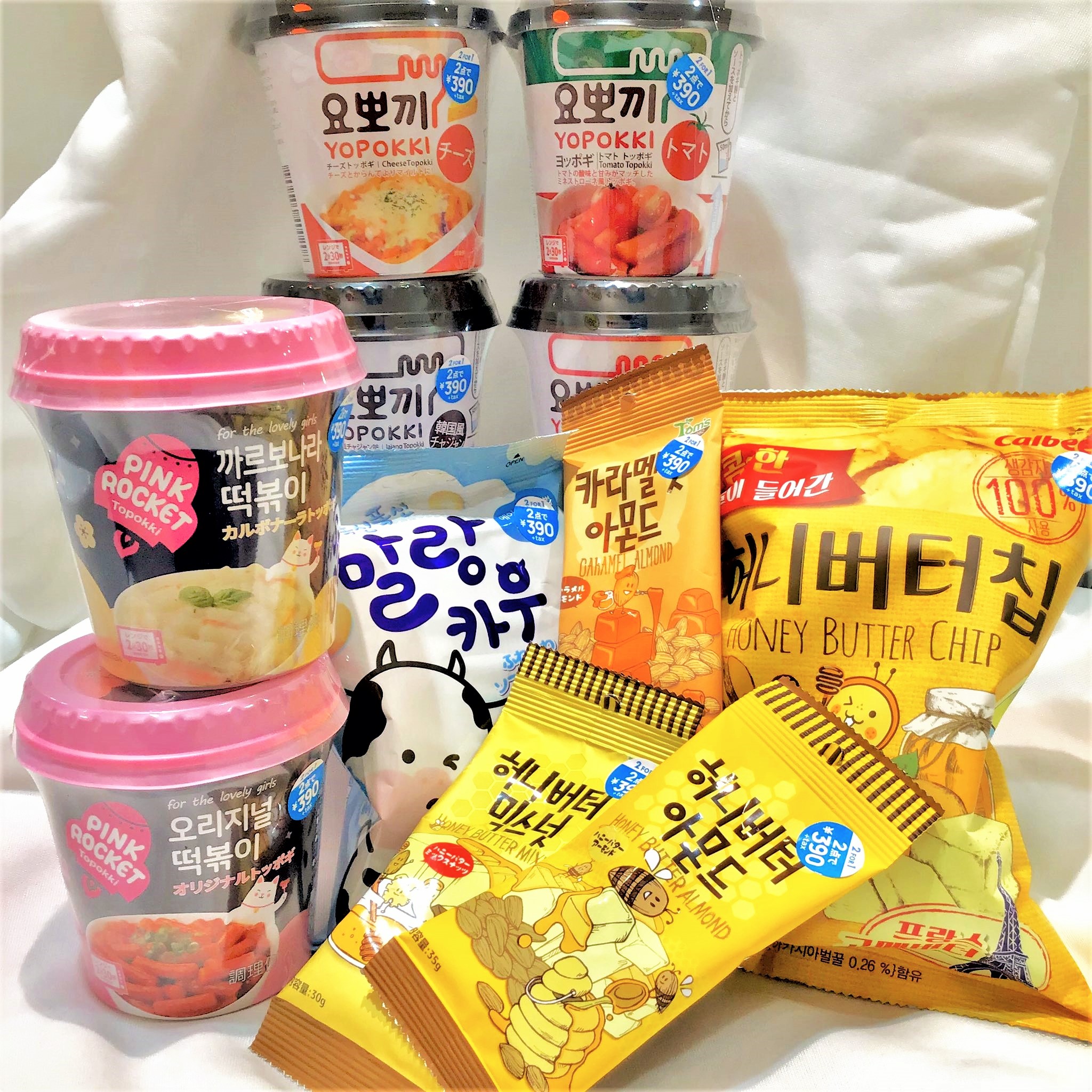 ハニーバターチップやトッポギなど 韓国お菓子が２点で３９０円 おやつはサンキューマートで Newscast
