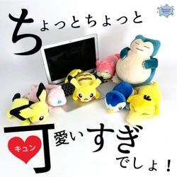 PC作業をフォローするポケモン？ピカチュウやポッチャマたちがもふもふな腕まくらになって登場