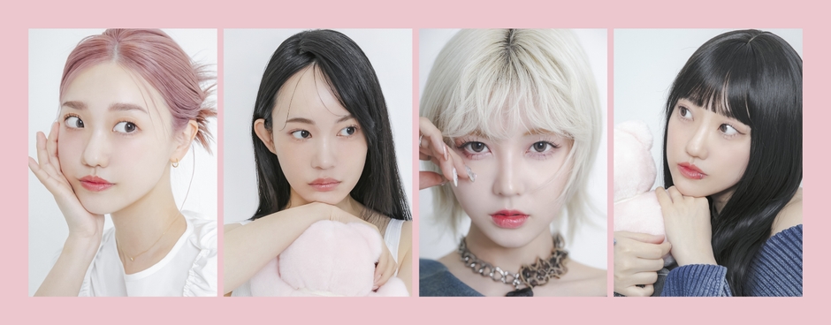 “色んな自分になれる”4パターンのFACEイメージ(左から：FACE01、02、03、04)