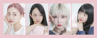 “色んな自分になれる”4パターンのFACEイメージ(左から：FACE01、02、03、04)