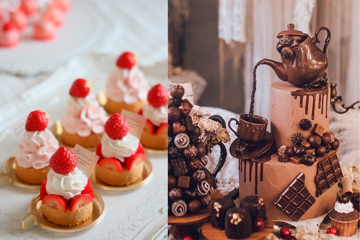 フォトジェニックなディスプレイケーキ