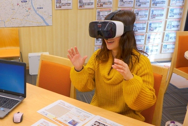 受験生のお部屋探しの費用・時間・手間を大幅に節約　 2月15日より、VR画像を利用した内見サービス開始　 テレビ電話接客サービスと合わせて 遠隔地からのお部屋探しを強力サポート