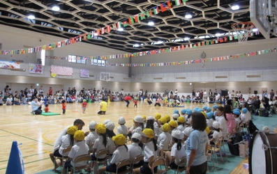 御影インターナショナルこども園、「第5回運動会」を2018年9月29日に神戸学院大学附属中学校・高等学校　体育館で開催しました