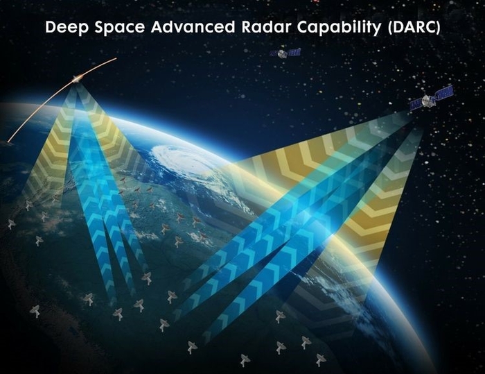Deep Space Advanced Radar Capability (DARC)のレンダリング:Northrop Grumman社提供