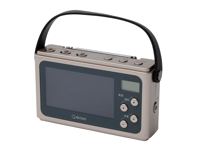 Qriom 手回し充電テレビ+ラジオ JYTM-RTV430
