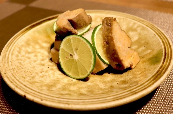 強肴 鮟鱇肝と海老芋唐揚げ