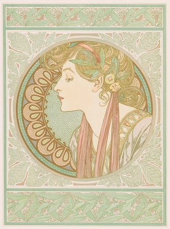 アルフォンス・ミュシャ《月桂樹》1901年