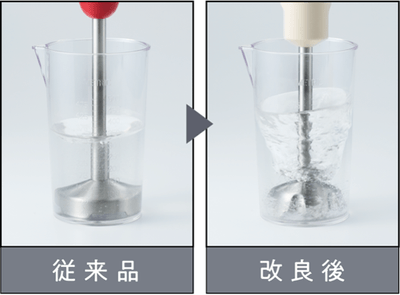 かくはん能力アップ