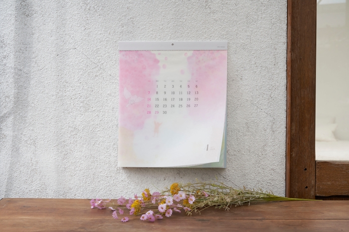 【リプラグ】glassine paper Calendar "satoyama"(グラシンペーパーカレンダー“さとやま”)