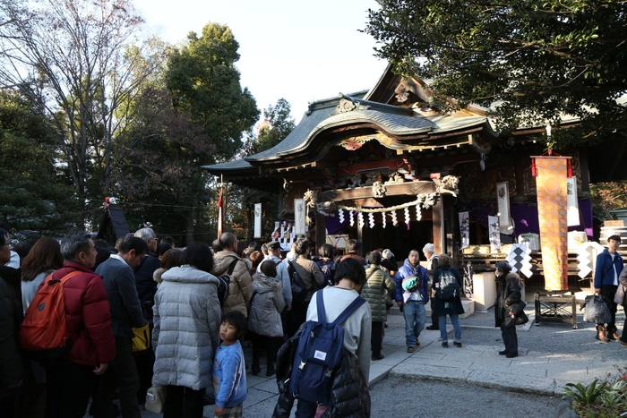 秩父夜祭当日の秩父神社