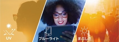 屋内ではクリア、屋外で濃度が変化するからどんな場所でも快適な視界が維持でき、掛け替え不要。