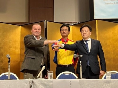 【グリーンランド(熊本)】新型ジェットコースター「ハイブリッドコースター海神～WADATSUMI～」安全祈願祭および共同記者会見を開催（第三報）