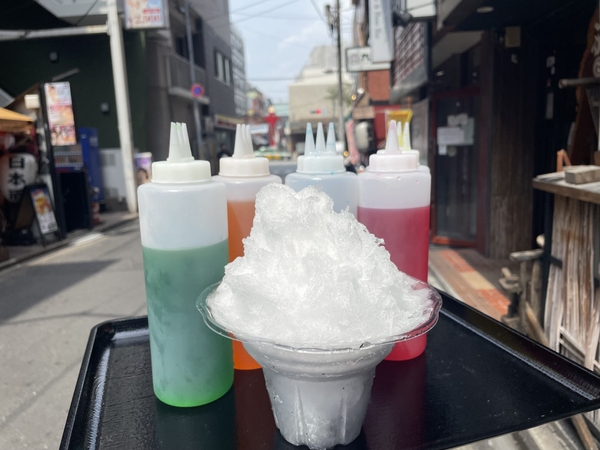 シロップかけ放題！純氷かき氷400円