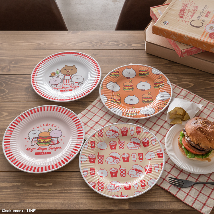 大人気LINEスタンプキャラクター「うさまる」が 描きおこしのバーガー