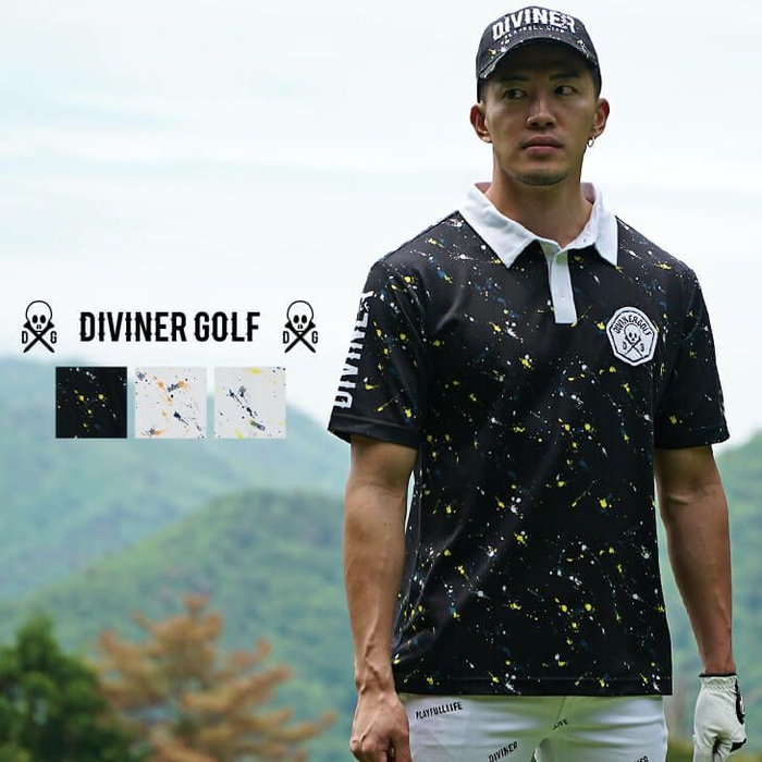 DIVINER GOLF スプラッシュ半袖ポロシャツ