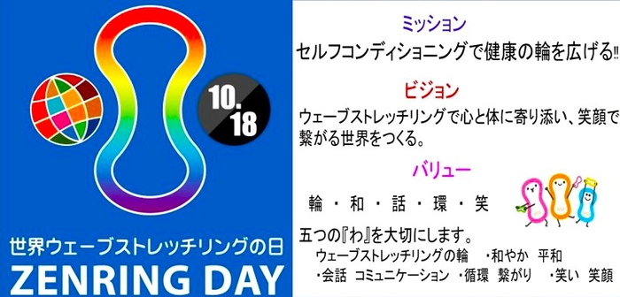 ウェーブストレッチリング　世界ウェーブストレッチリングの日　ZENRINGDAY　ドジャーブルー