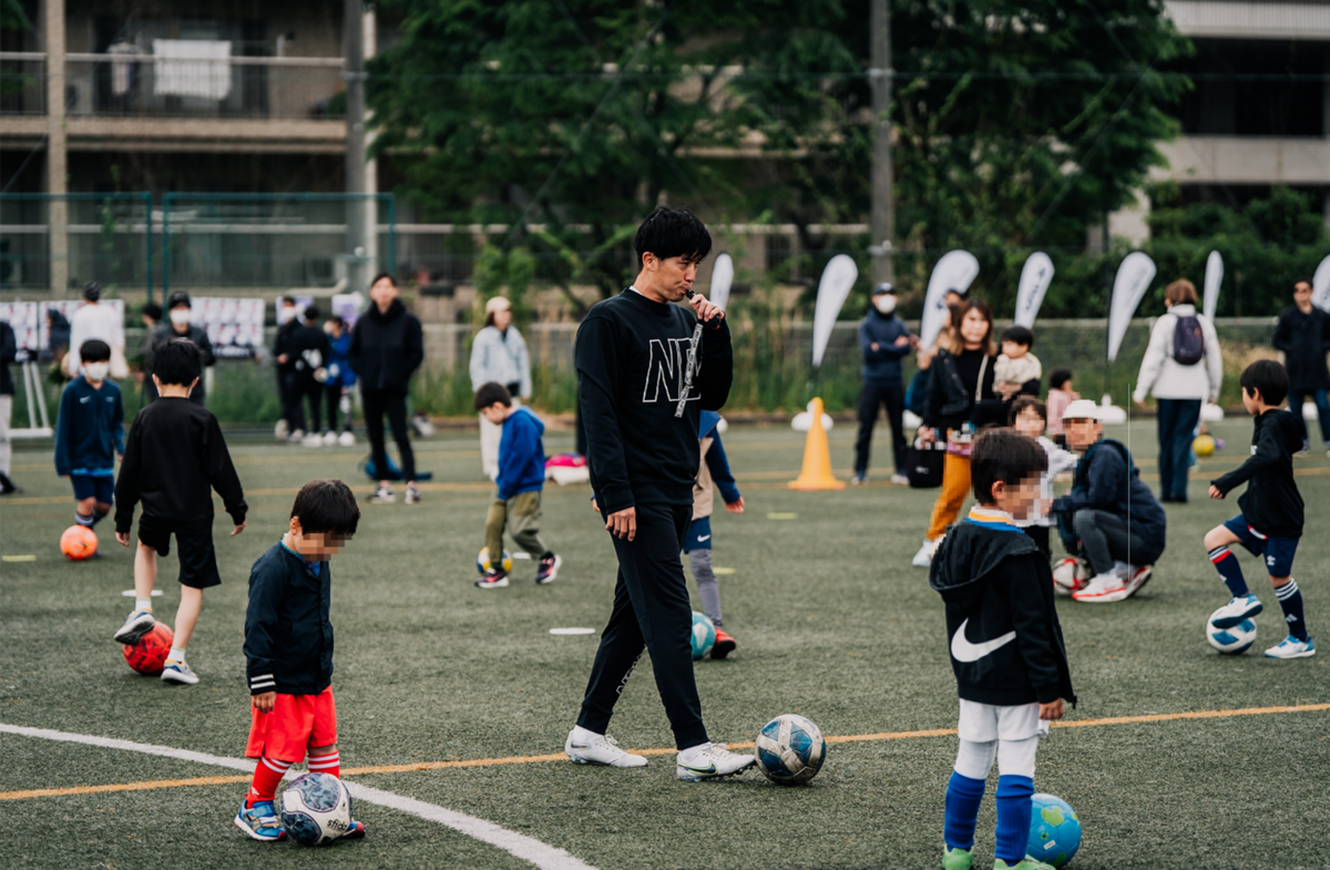 ９/９（土）開催　代々木公園「こどもサッカー教室」