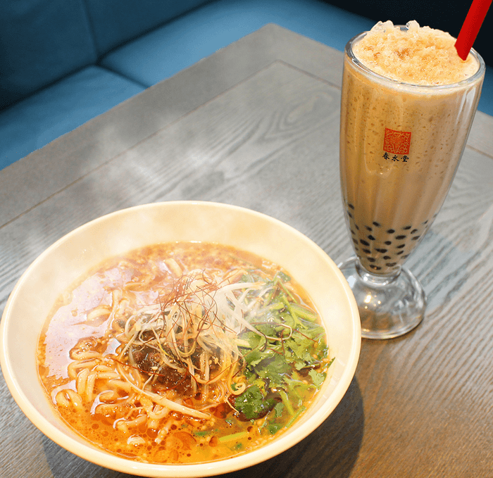 辛さが選べる『麻辣香菜担々麺』