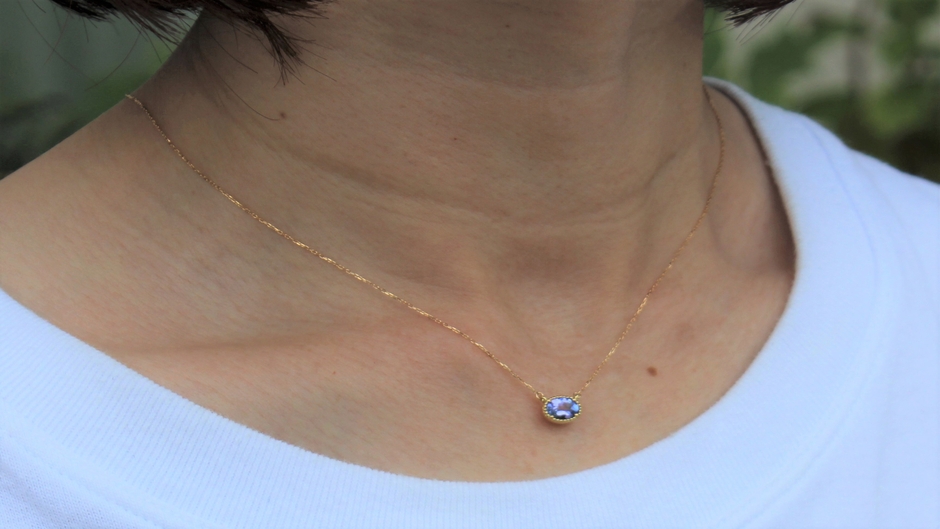 ライラックタンザナイト ネックレス2