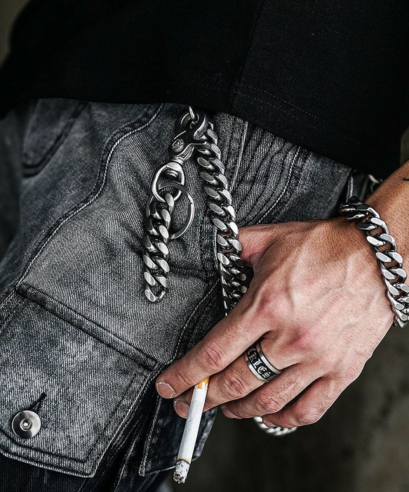 【OWNROOTS】 Flatlink Chain Key Ring