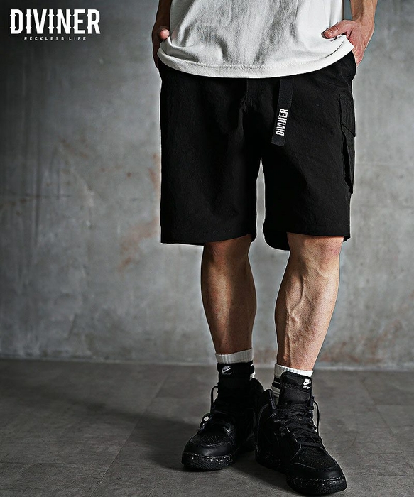 Nylon Cargo Shorts