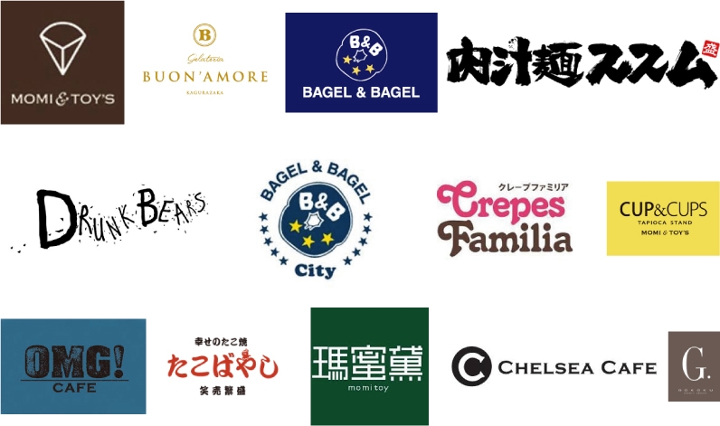 川上 統一がこれまでに展開したブランド一覧