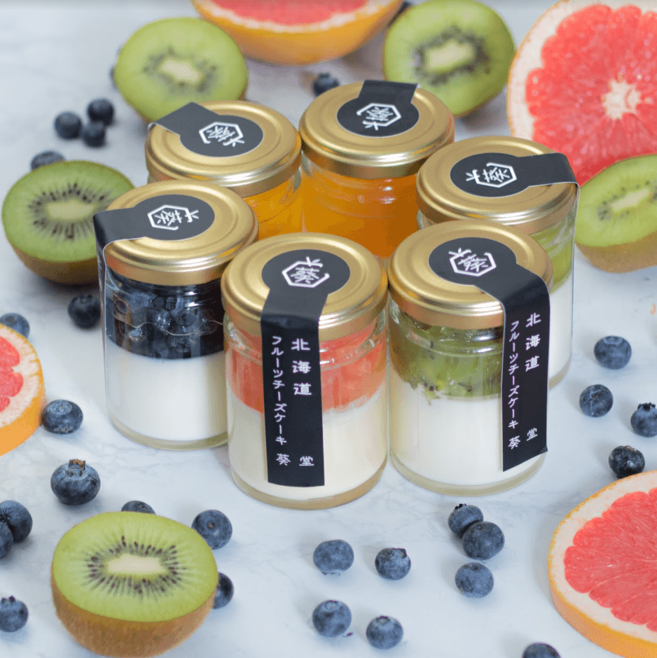 北海道フルーツチーズケーキ(各種680円)