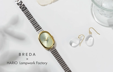 レディースウォッチブランド「BREDA(ブレダ)」とアクセサリーブランド 「HARIO Lampwork Factory」との日本限定のコラボ商品が登場。公式オンラインストアにて先行予約受付中！