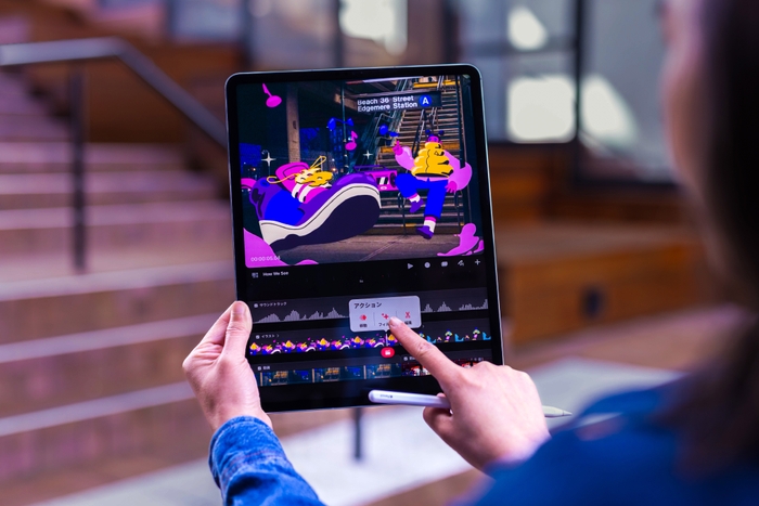 マルチタッチ タイムライン(クレジット:Procreate, 21-19 のアニメーション作品)