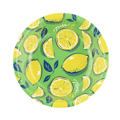 「ペーパーボウル Lemon」価格：98円／8枚入り ／サイズ：Φ16×H3.5cm／※3月中旬発売予定