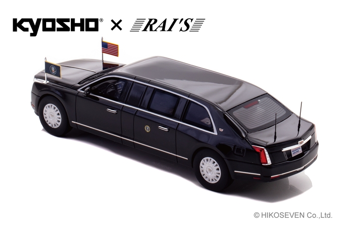 1/43 キャデラック ワン THE BEAST 2019 アメリカ大統領専用車 (アメリカ国内仕様)：左後