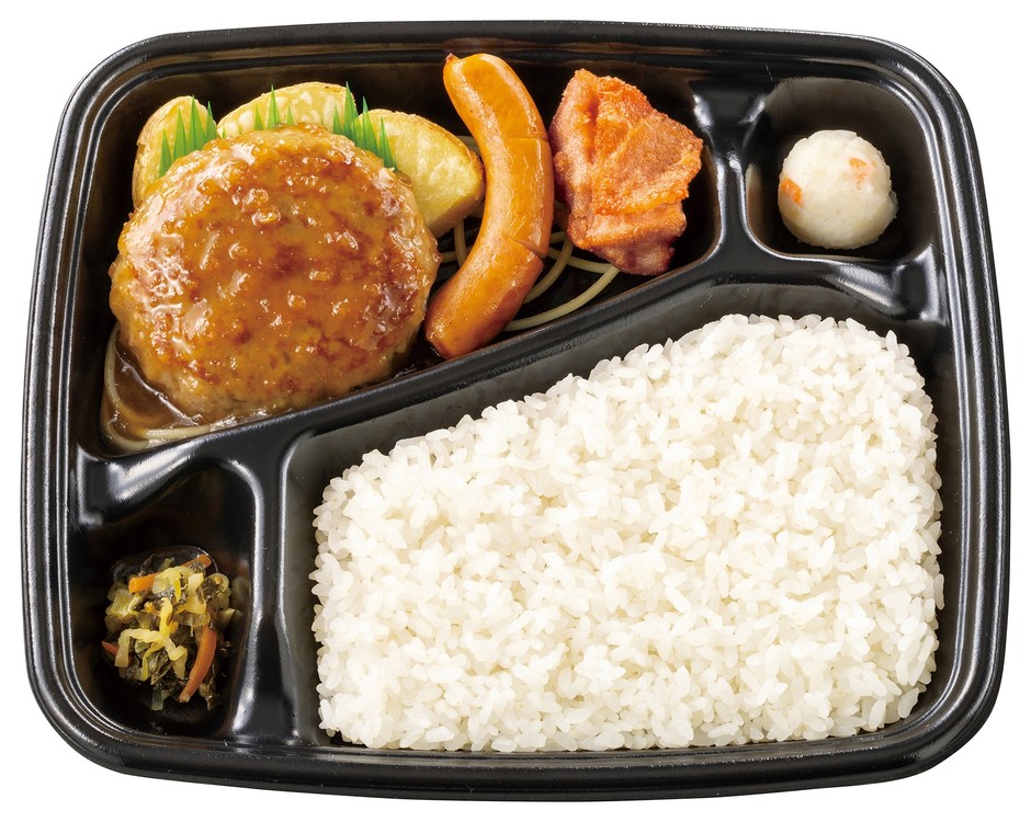 和風ハンバーグ/ウインナー/から揚 和風ハンバーグミックス弁当704円~(税込760円~)